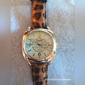 New Gossip Leopard Print Analog Watch